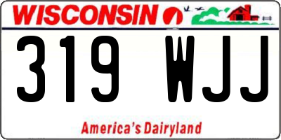 WI license plate 319WJJ