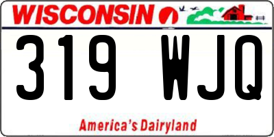 WI license plate 319WJQ