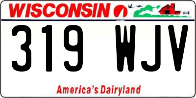 WI license plate 319WJV