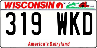 WI license plate 319WKD