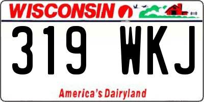 WI license plate 319WKJ