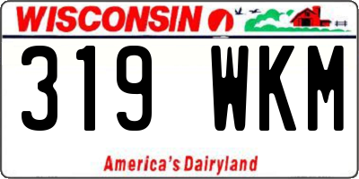 WI license plate 319WKM