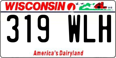 WI license plate 319WLH