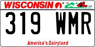 WI license plate 319WMR