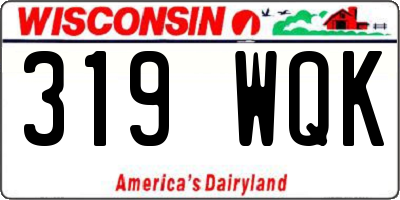 WI license plate 319WQK