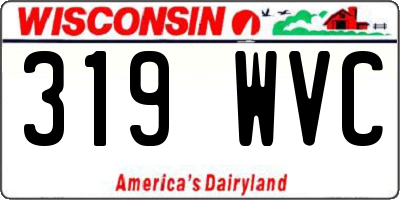 WI license plate 319WVC