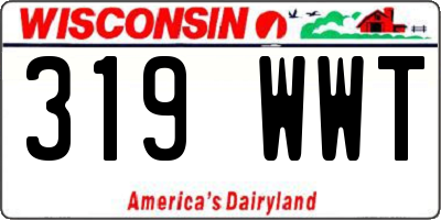WI license plate 319WWT