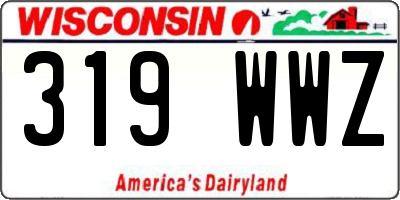 WI license plate 319WWZ