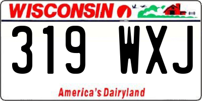 WI license plate 319WXJ