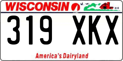 WI license plate 319XKX