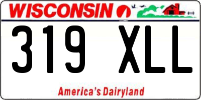 WI license plate 319XLL