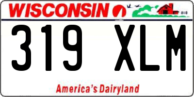 WI license plate 319XLM