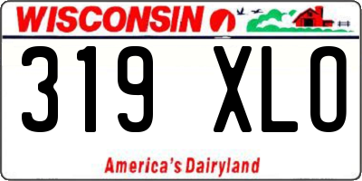WI license plate 319XLO