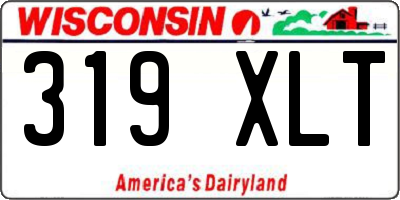 WI license plate 319XLT