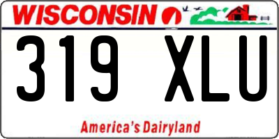 WI license plate 319XLU