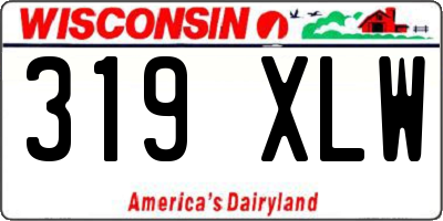 WI license plate 319XLW