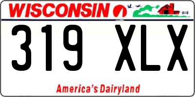 WI license plate 319XLX