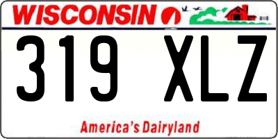 WI license plate 319XLZ