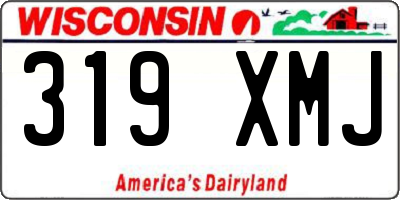 WI license plate 319XMJ