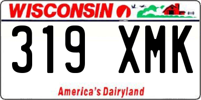 WI license plate 319XMK