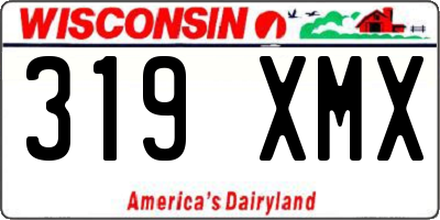 WI license plate 319XMX