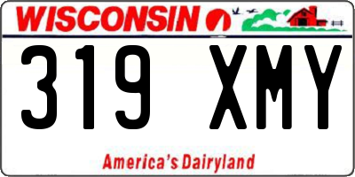 WI license plate 319XMY