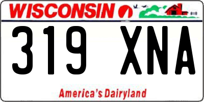 WI license plate 319XNA