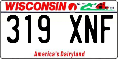 WI license plate 319XNF