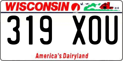 WI license plate 319XOU