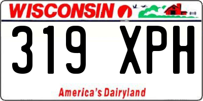 WI license plate 319XPH
