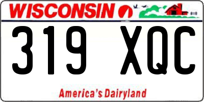WI license plate 319XQC
