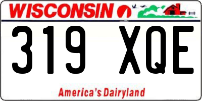 WI license plate 319XQE