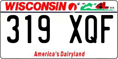 WI license plate 319XQF