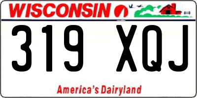 WI license plate 319XQJ