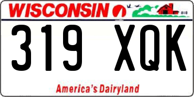 WI license plate 319XQK