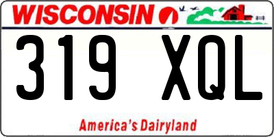 WI license plate 319XQL