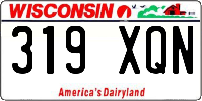 WI license plate 319XQN