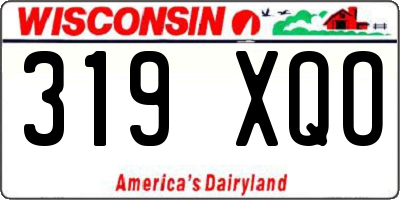 WI license plate 319XQO