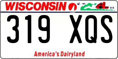 WI license plate 319XQS