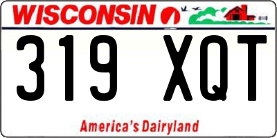 WI license plate 319XQT