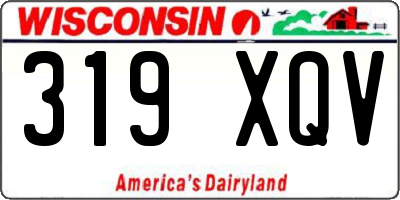 WI license plate 319XQV