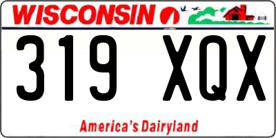 WI license plate 319XQX