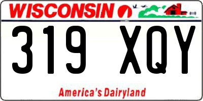 WI license plate 319XQY
