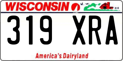 WI license plate 319XRA