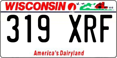 WI license plate 319XRF