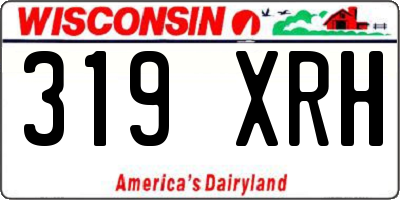 WI license plate 319XRH
