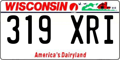 WI license plate 319XRI