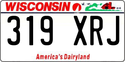 WI license plate 319XRJ