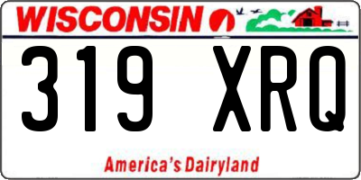 WI license plate 319XRQ