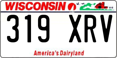 WI license plate 319XRV